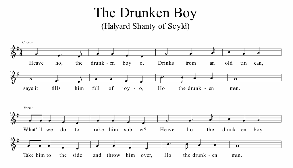 The Drunken Boy Music